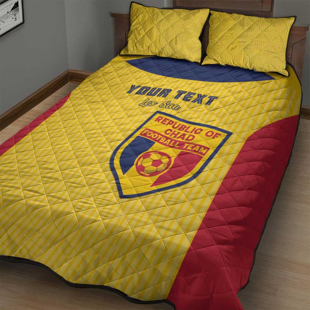 Custom Chad Football Quilt Bed Set Go Champions LT15