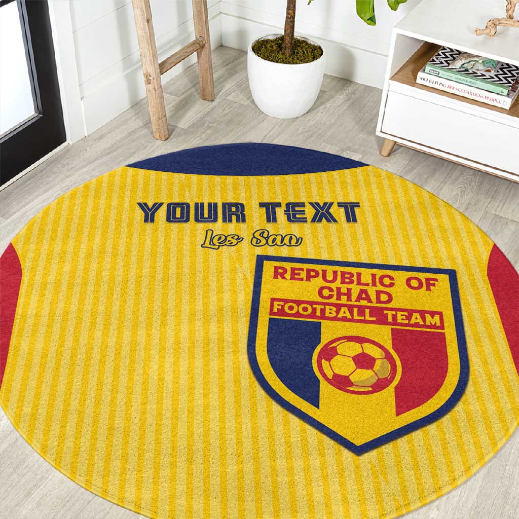 Custom Chad Football Round Carpet Go Champions LT15