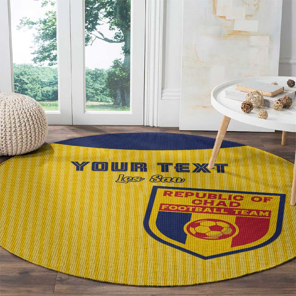 Custom Chad Football Round Carpet Go Champions LT15