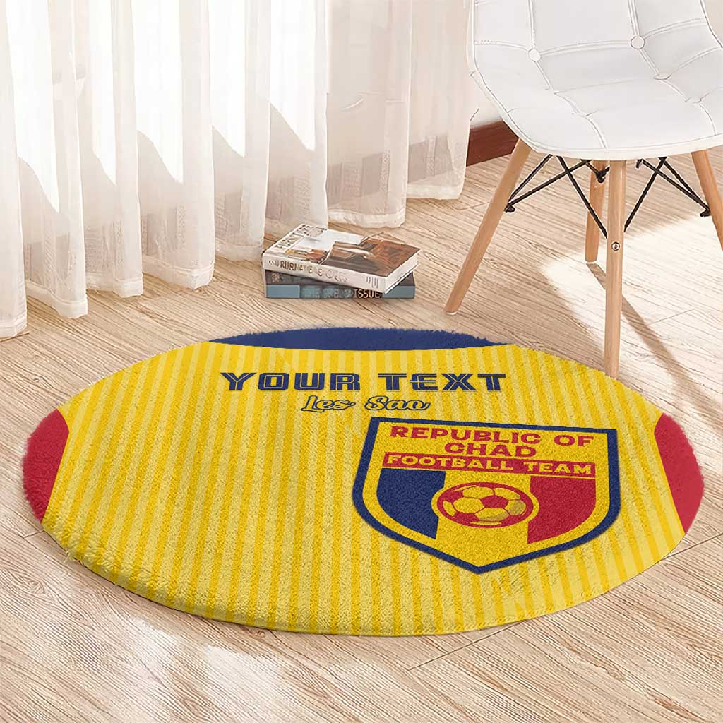 Custom Chad Football Round Carpet Go Champions LT15