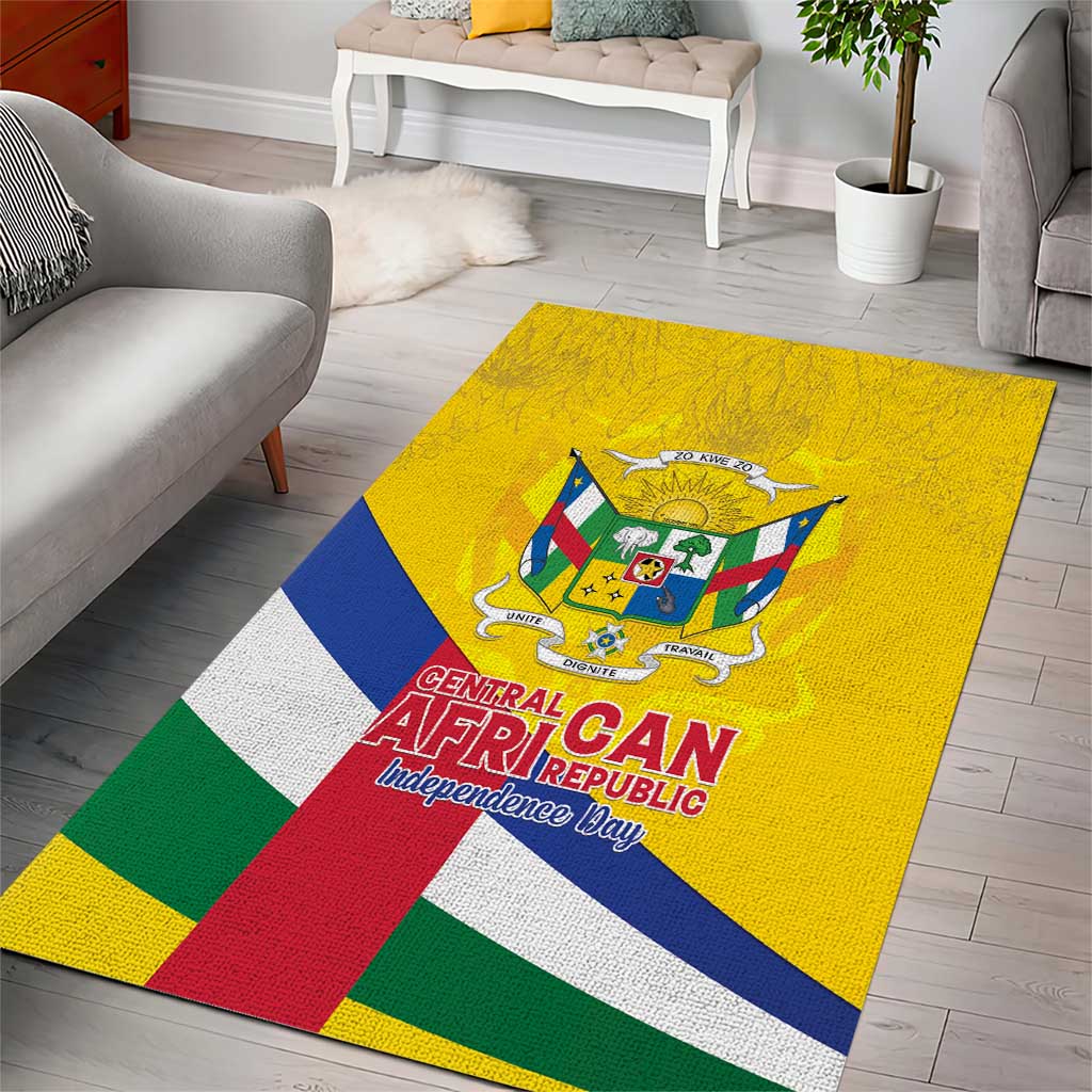 CAR Area Rug Happy 65th Independence Day LT15