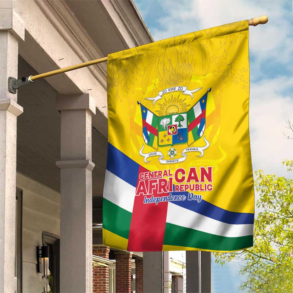 CAR Garden Flag Happy 65th Independence Day LT15