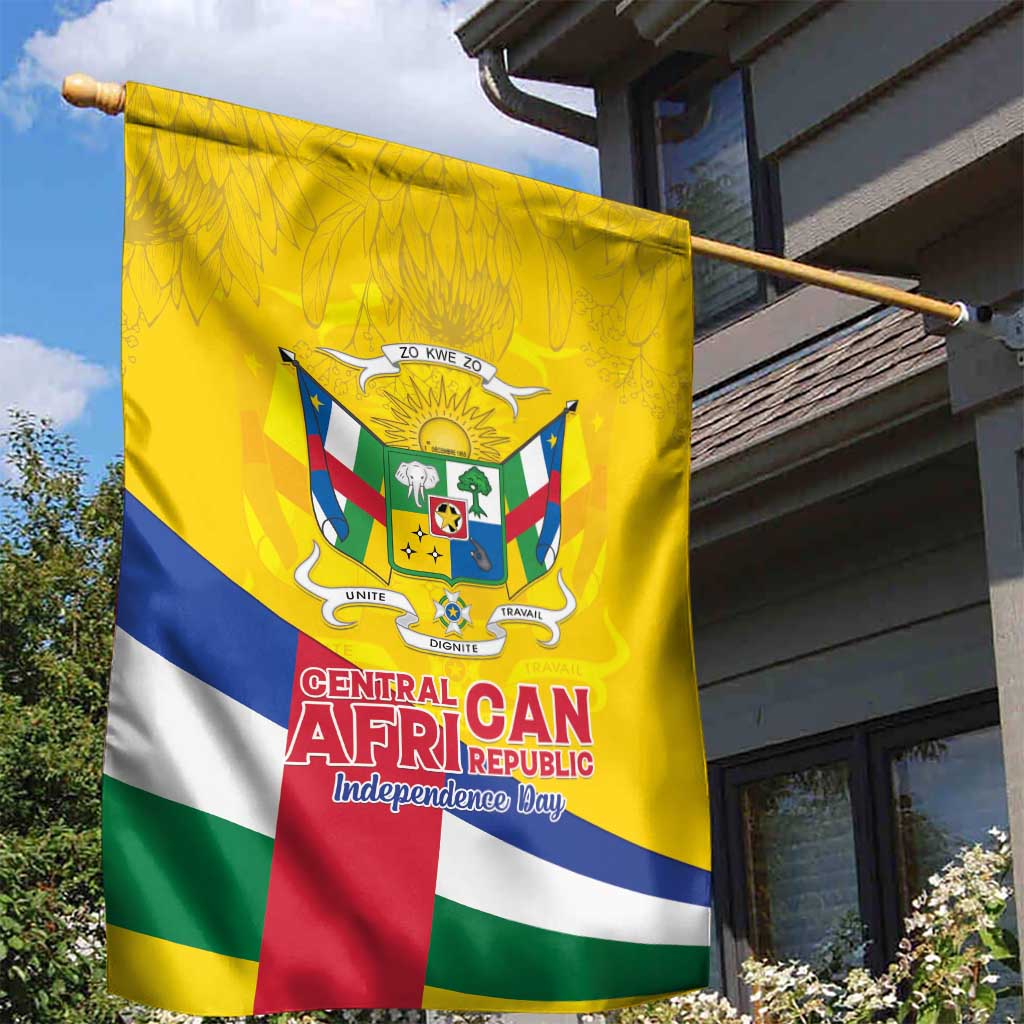 CAR Garden Flag Happy 65th Independence Day LT15