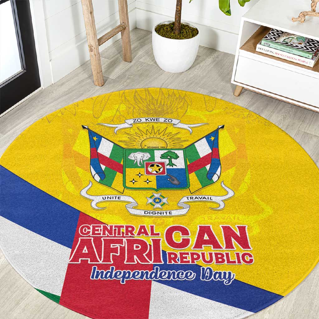 CAR Round Carpet Happy 65th Independence Day LT15
