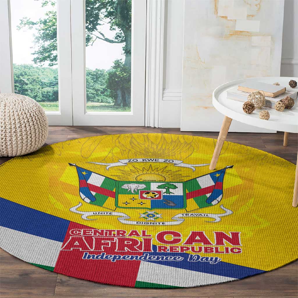 CAR Round Carpet Happy 65th Independence Day LT15