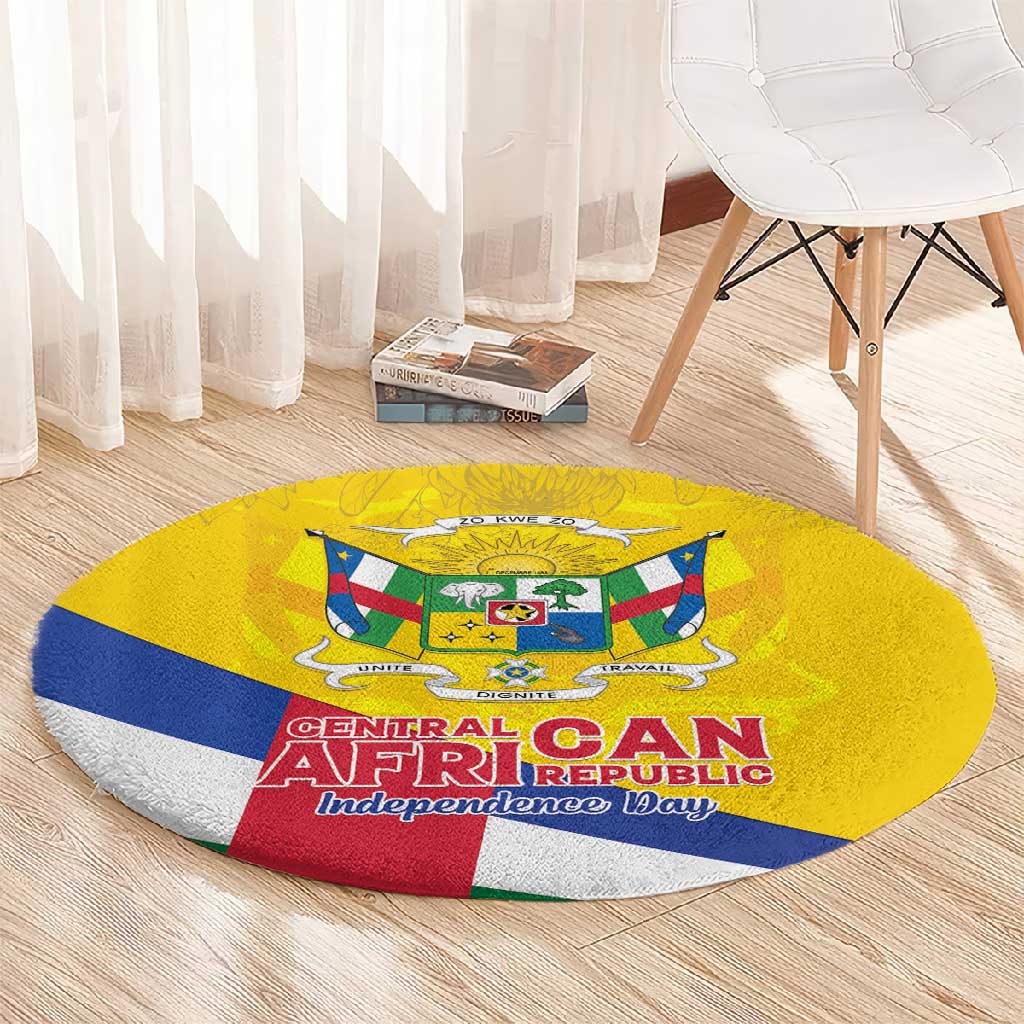 CAR Round Carpet Happy 65th Independence Day LT15