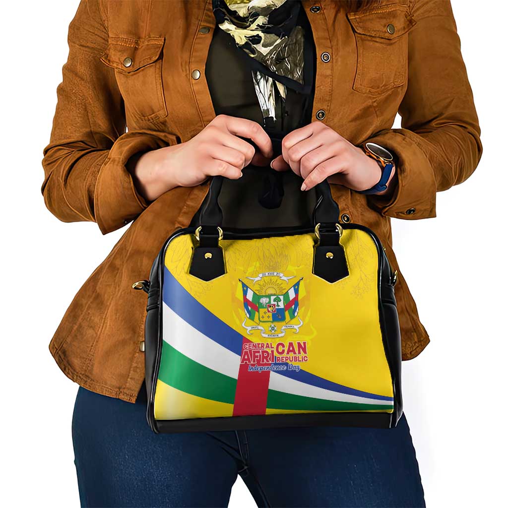 Central African Republic Independence Day Shoulder Handbag Coat Of Arms Proteas LT15