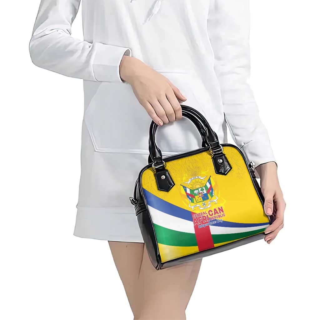 Central African Republic Independence Day Shoulder Handbag Coat Of Arms Proteas LT15