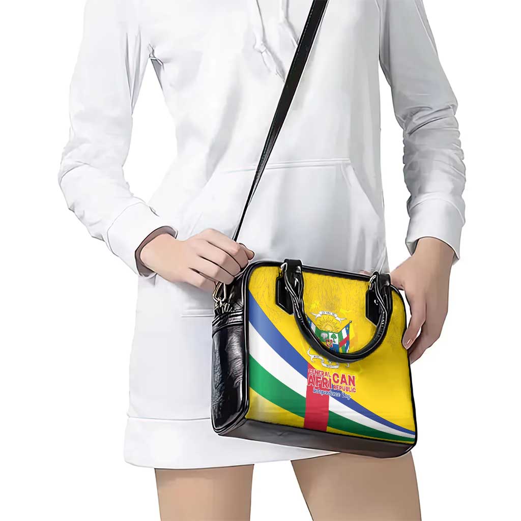 Central African Republic Independence Day Shoulder Handbag Coat Of Arms Proteas LT15