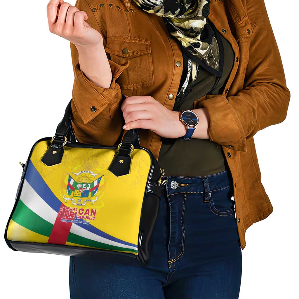 Central African Republic Independence Day Shoulder Handbag Coat Of Arms Proteas LT15