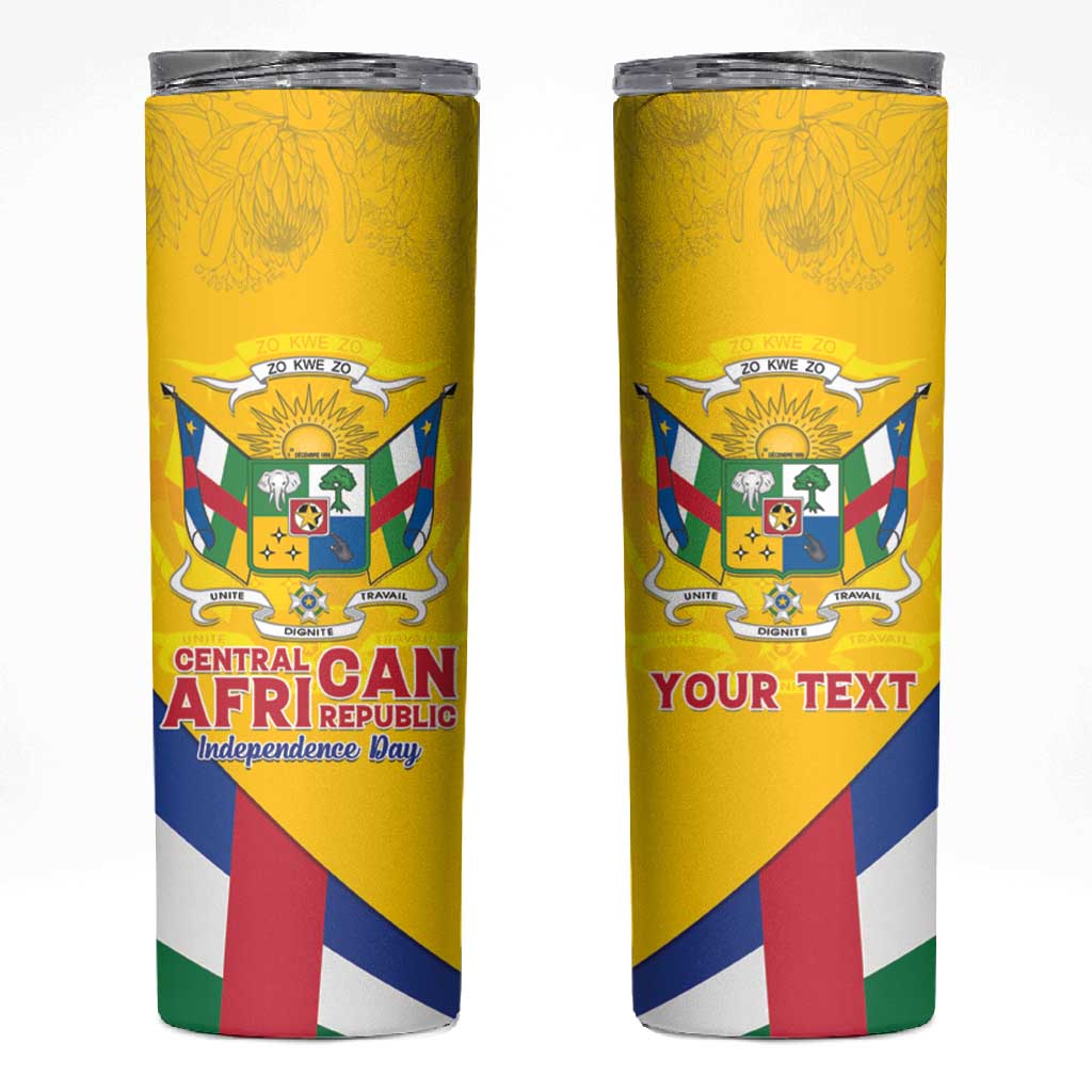 Personalised CAR Skinny Tumbler Happy 65th Independence Day LT15