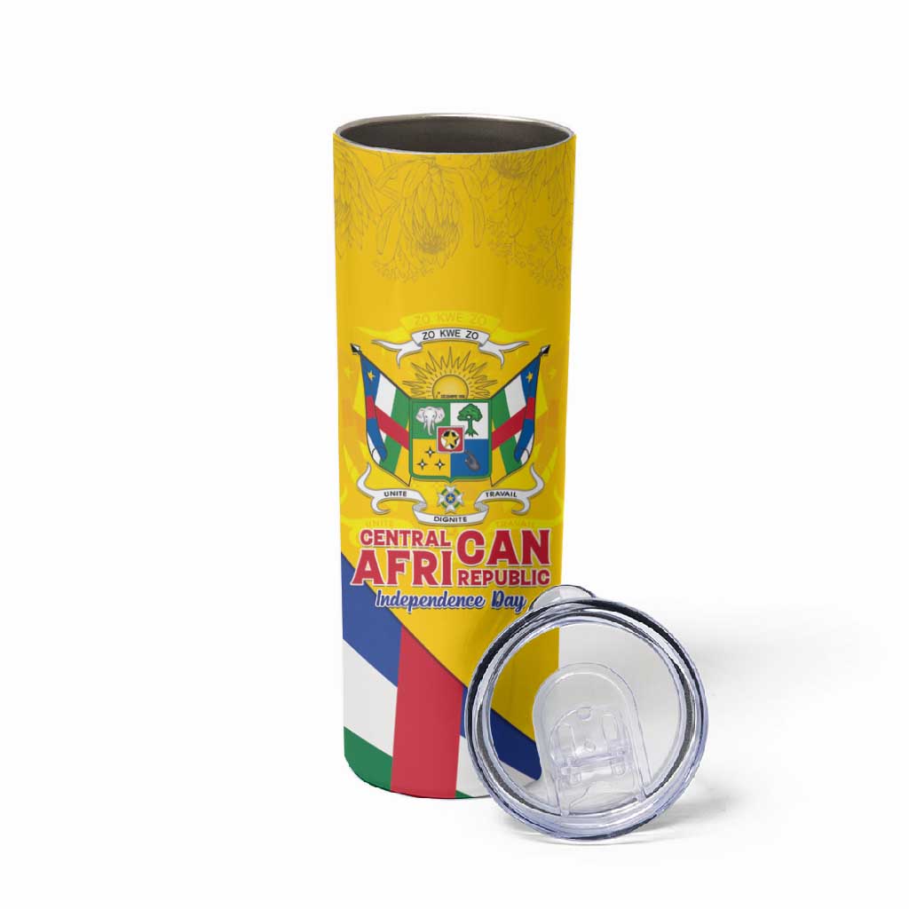 Personalised CAR Skinny Tumbler Happy 65th Independence Day LT15