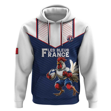 France Rugby Custom Hoodie Allez Les Bleus - Sporty Style LT15