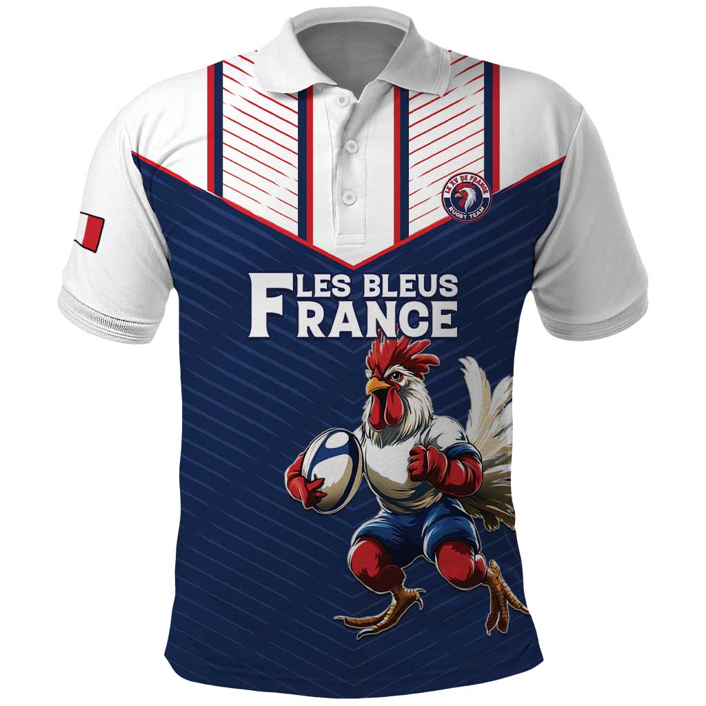 France Rugby Custom Polo Shirt Allez Les Bleus - Sporty Style LT15