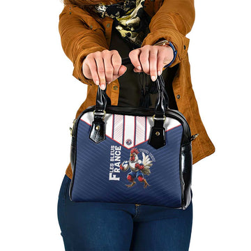 France Rugby Custom Shoulder Handbag Allez Les Bleus - Sporty Style LT15