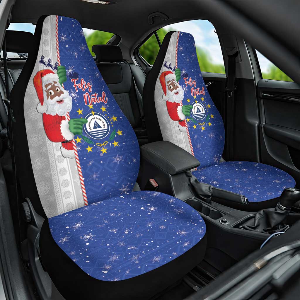 Cape Verde Christmas Car Seat Cover Black Santa Felix Natal LT15