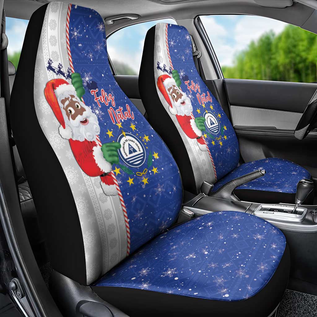 Cape Verde Christmas Car Seat Cover Black Santa Felix Natal LT15