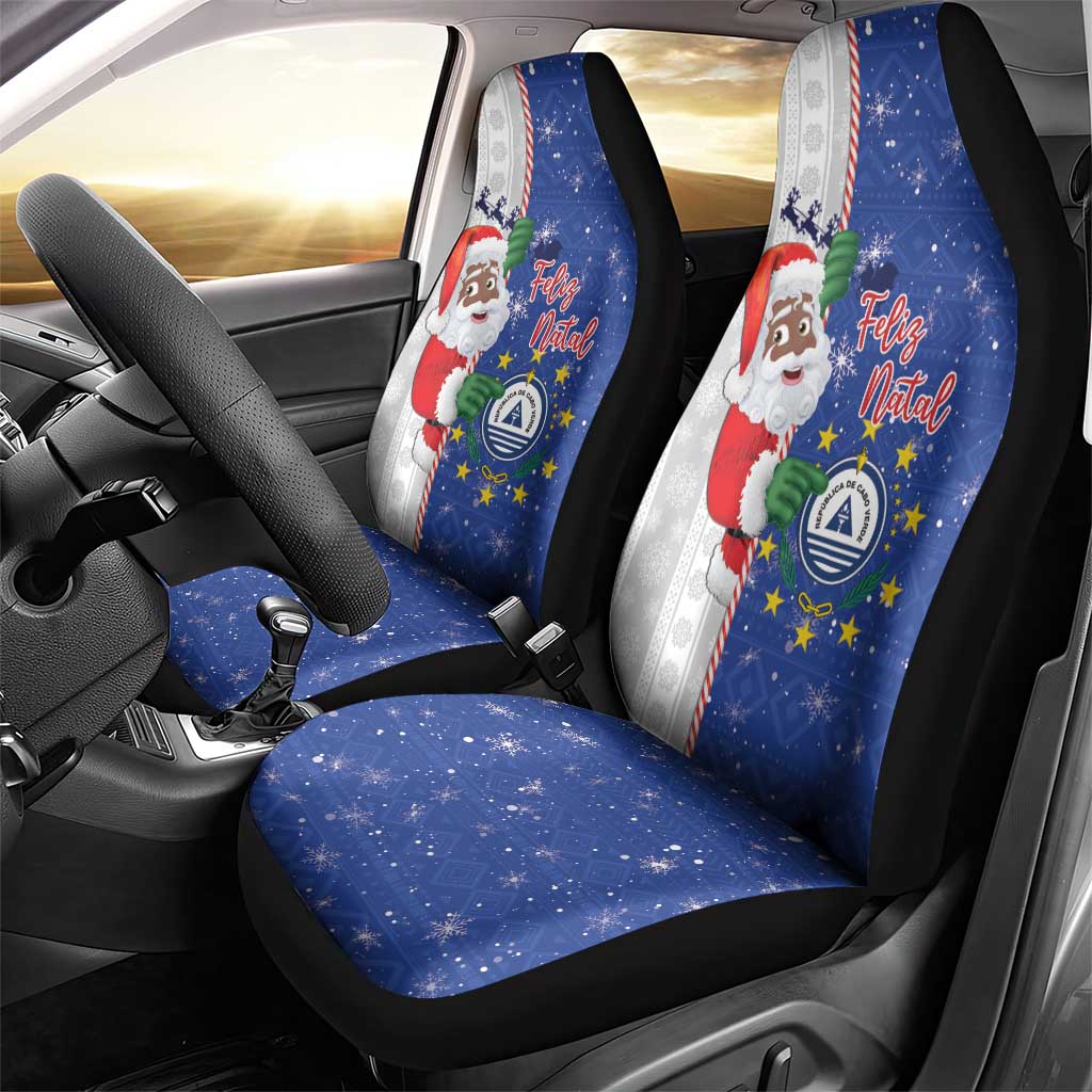 Cape Verde Christmas Car Seat Cover Black Santa Felix Natal LT15