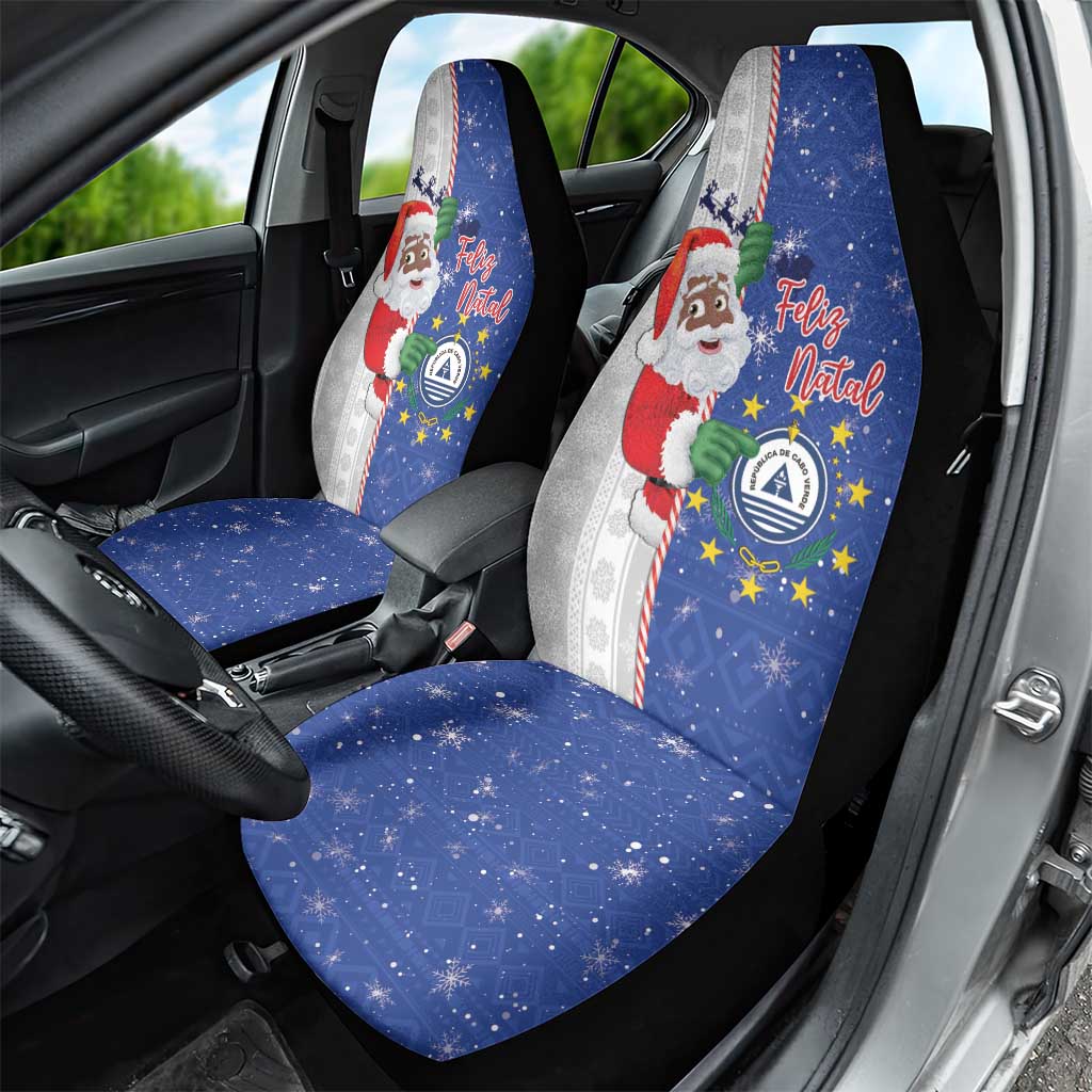 Cape Verde Christmas Car Seat Cover Black Santa Felix Natal LT15