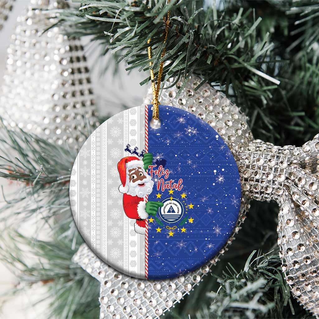 Cape Verde Christmas Ceramic Ornament Black Santa Felix Natal LT15