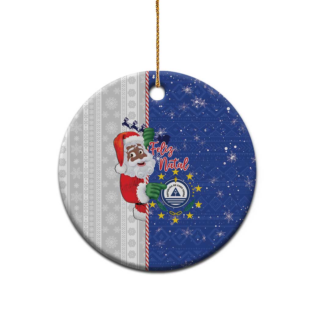 Cape Verde Christmas Ceramic Ornament Black Santa Felix Natal LT15