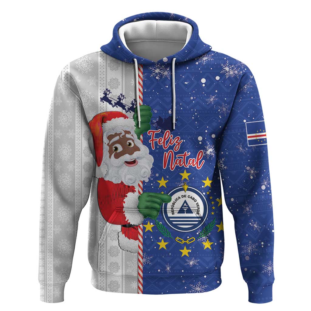 Cape Verde Christmas Hoodie Black Santa Felix Natal LT15