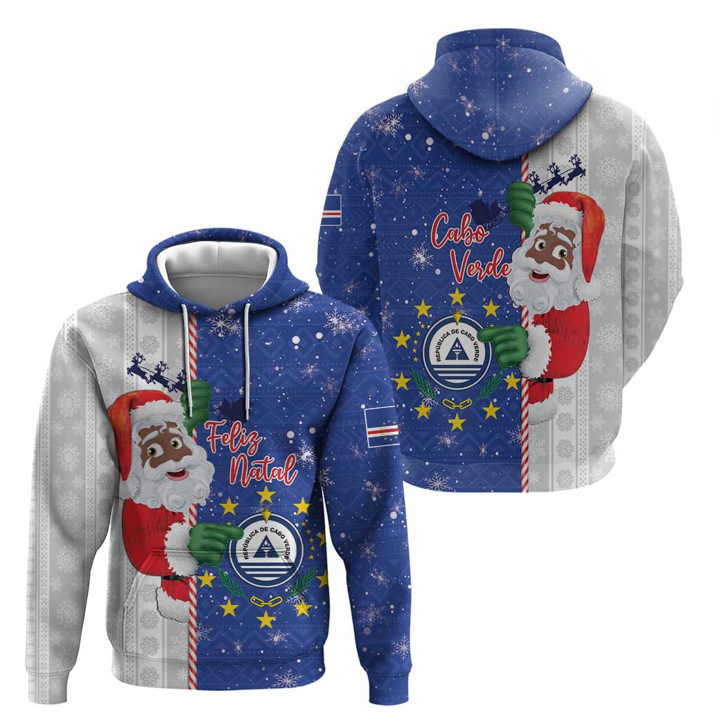 Cape Verde Christmas Hoodie Black Santa Felix Natal LT15
