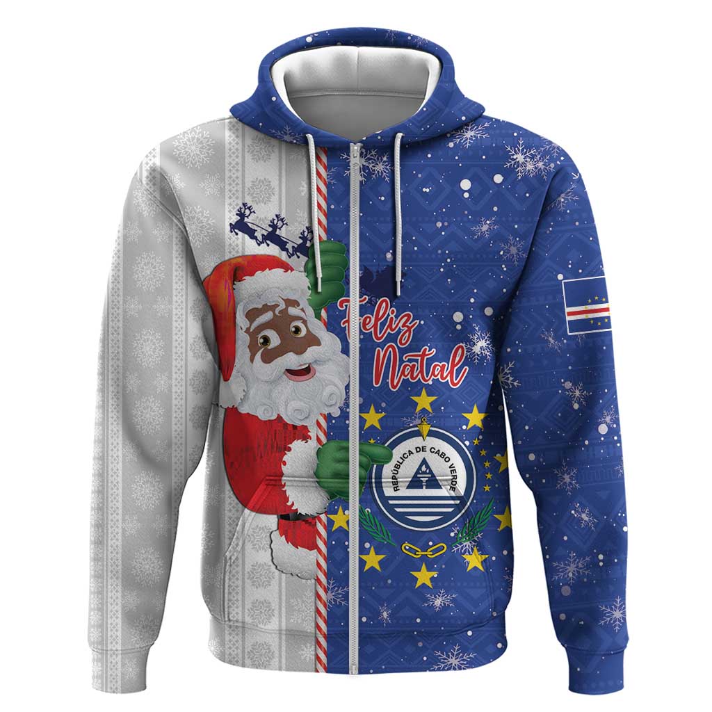 Cape Verde Christmas Hoodie Black Santa Felix Natal LT15