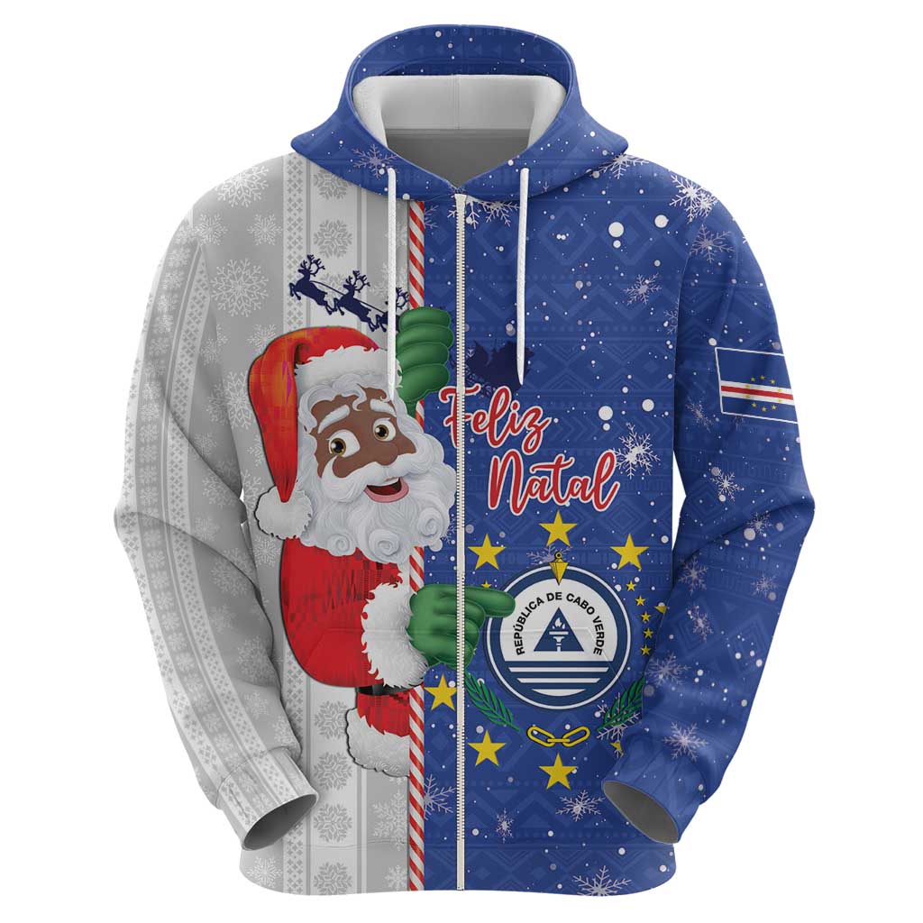 Cape Verde Christmas Hoodie Black Santa Felix Natal LT15