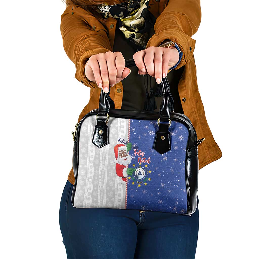 Cape Verde Christmas Shoulder Handbag Black Santa Felix Natal LT15
