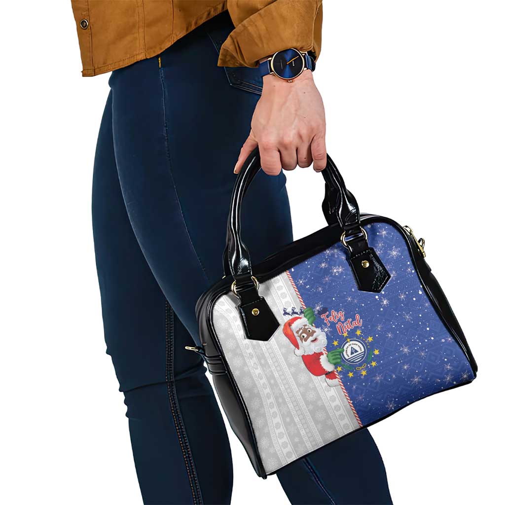 Cape Verde Christmas Shoulder Handbag Black Santa Felix Natal LT15