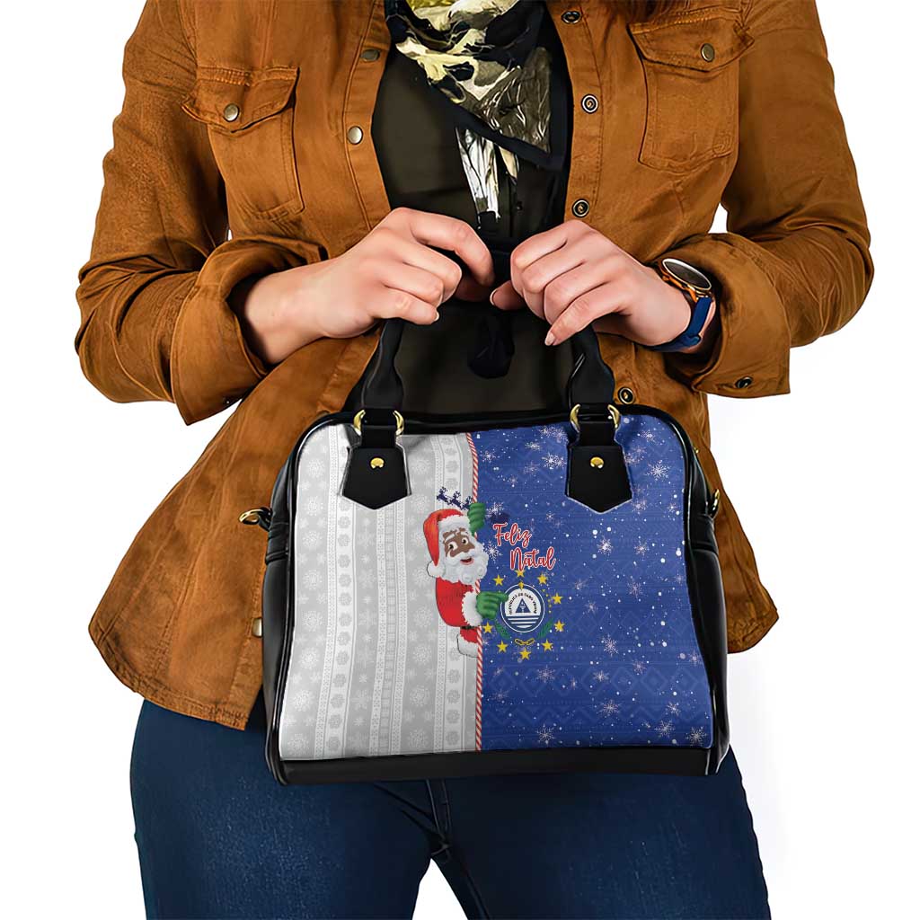 Cape Verde Christmas Shoulder Handbag Black Santa Felix Natal LT15