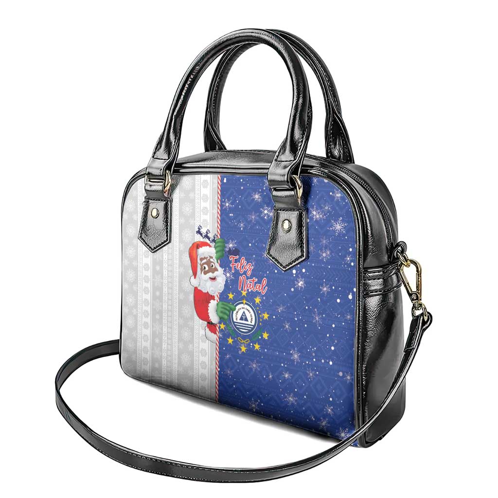 Cape Verde Christmas Shoulder Handbag Black Santa Felix Natal LT15
