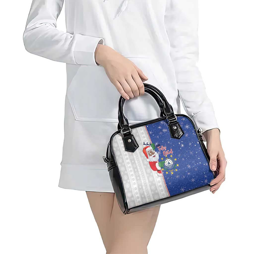 Cape Verde Christmas Shoulder Handbag Black Santa Felix Natal LT15