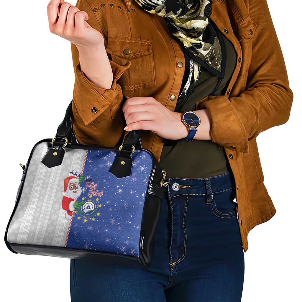 Cape Verde Christmas Shoulder Handbag Black Santa Felix Natal LT15