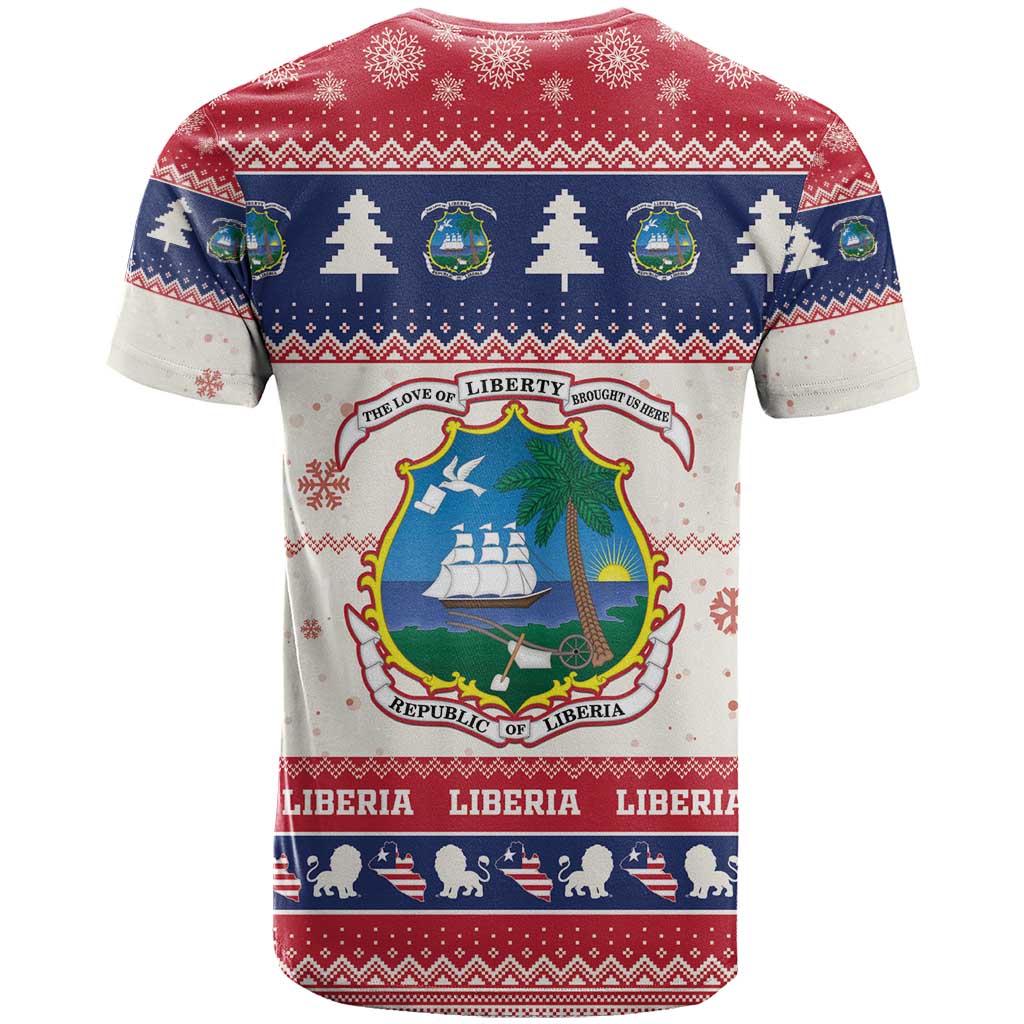 Liberia Christmas T shirt African Lion Santa LT15