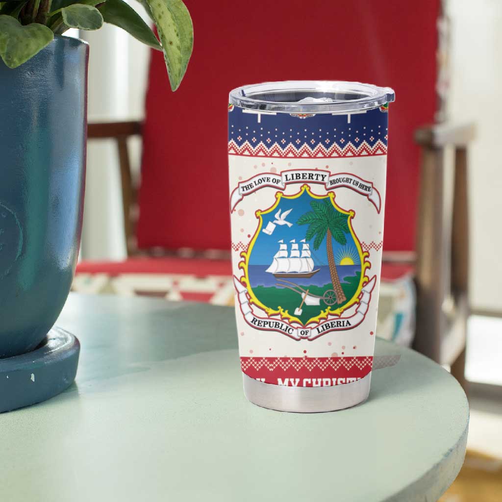 Liberia Christmas Tumbler Cup African Lion Santa LT15