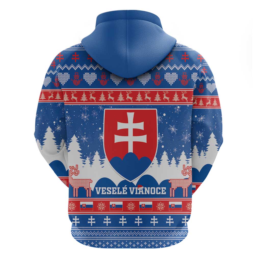 Slovakia Christmas Hoodie Vesele Vianoce - Coat Of Arms LT15