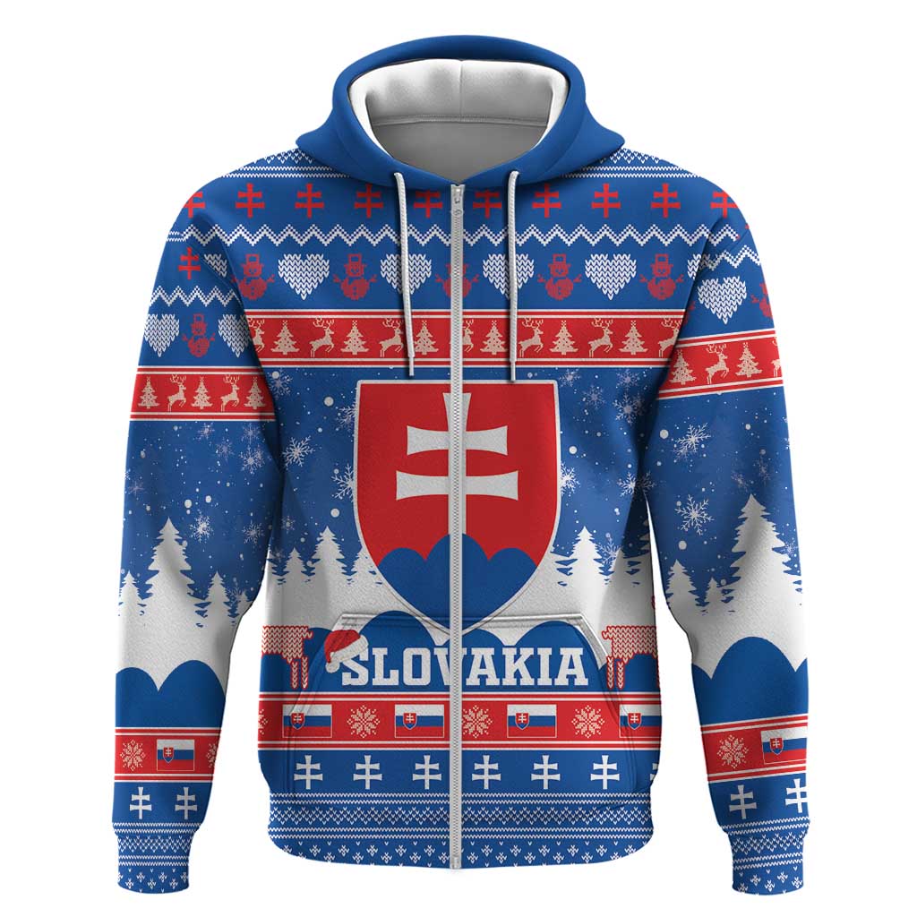 Slovakia Christmas Hoodie Vesele Vianoce - Coat Of Arms LT15