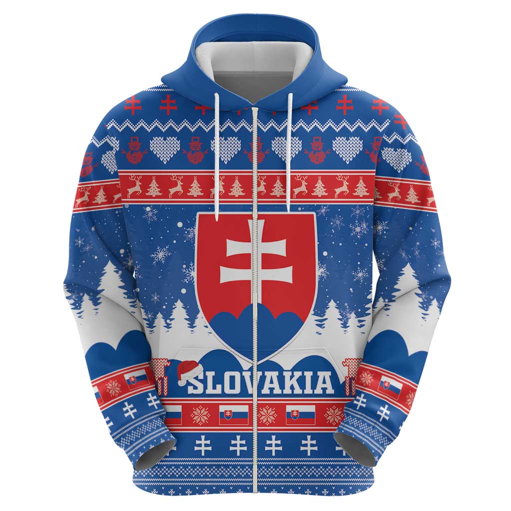 Slovakia Christmas Hoodie Vesele Vianoce - Coat Of Arms LT15