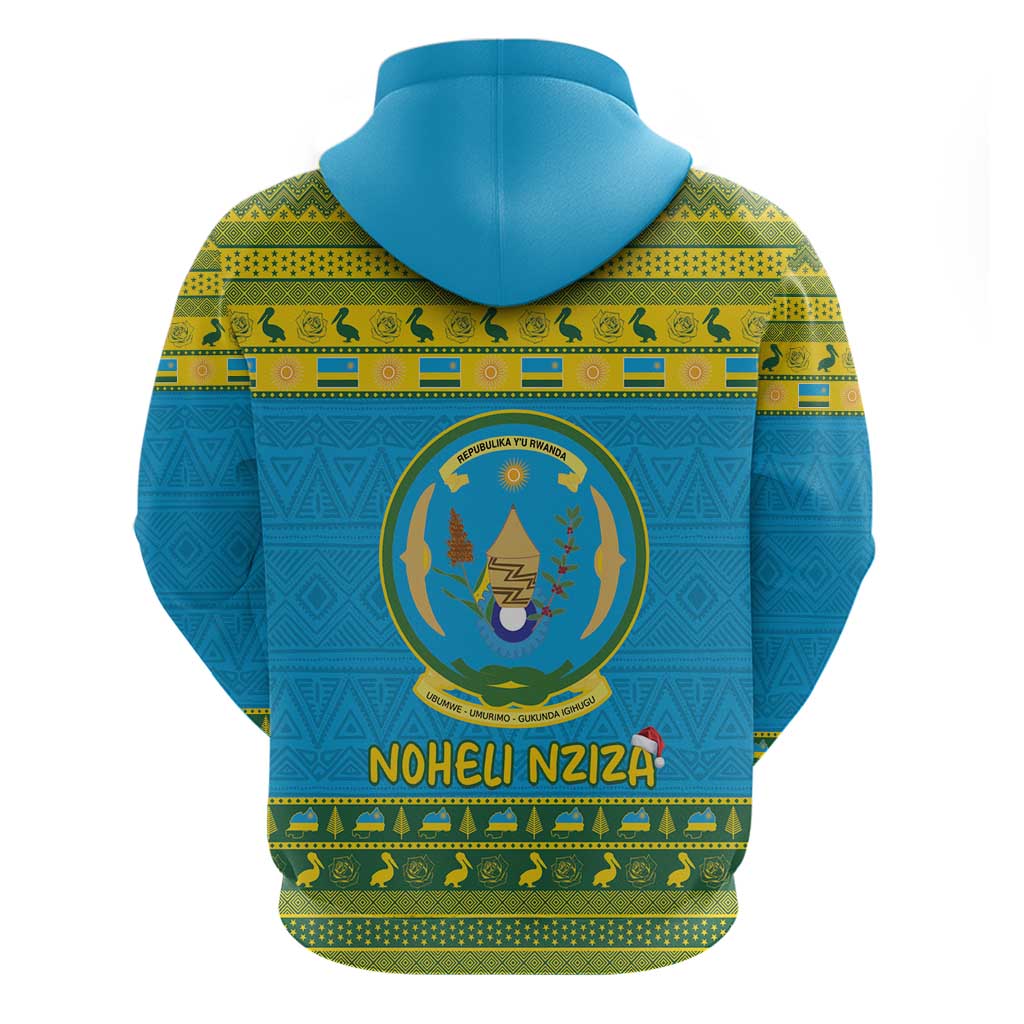 Rwanda Christmas Hoodie Coat Of Arms Noheli Nziza LT15