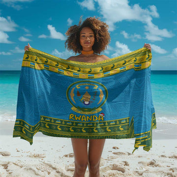 Afro Rwanda Christmas Sarong Noheli Nziza Coat Of Arms - African Pattern LT15
