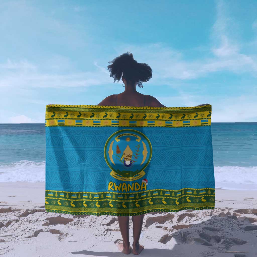 Afro Rwanda Christmas Sarong Noheli Nziza Coat Of Arms - African Pattern LT15