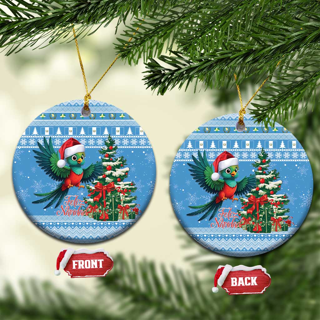 Guatemala Christmas Ceramic Ornament Quetzal Feliz Navidad LT15