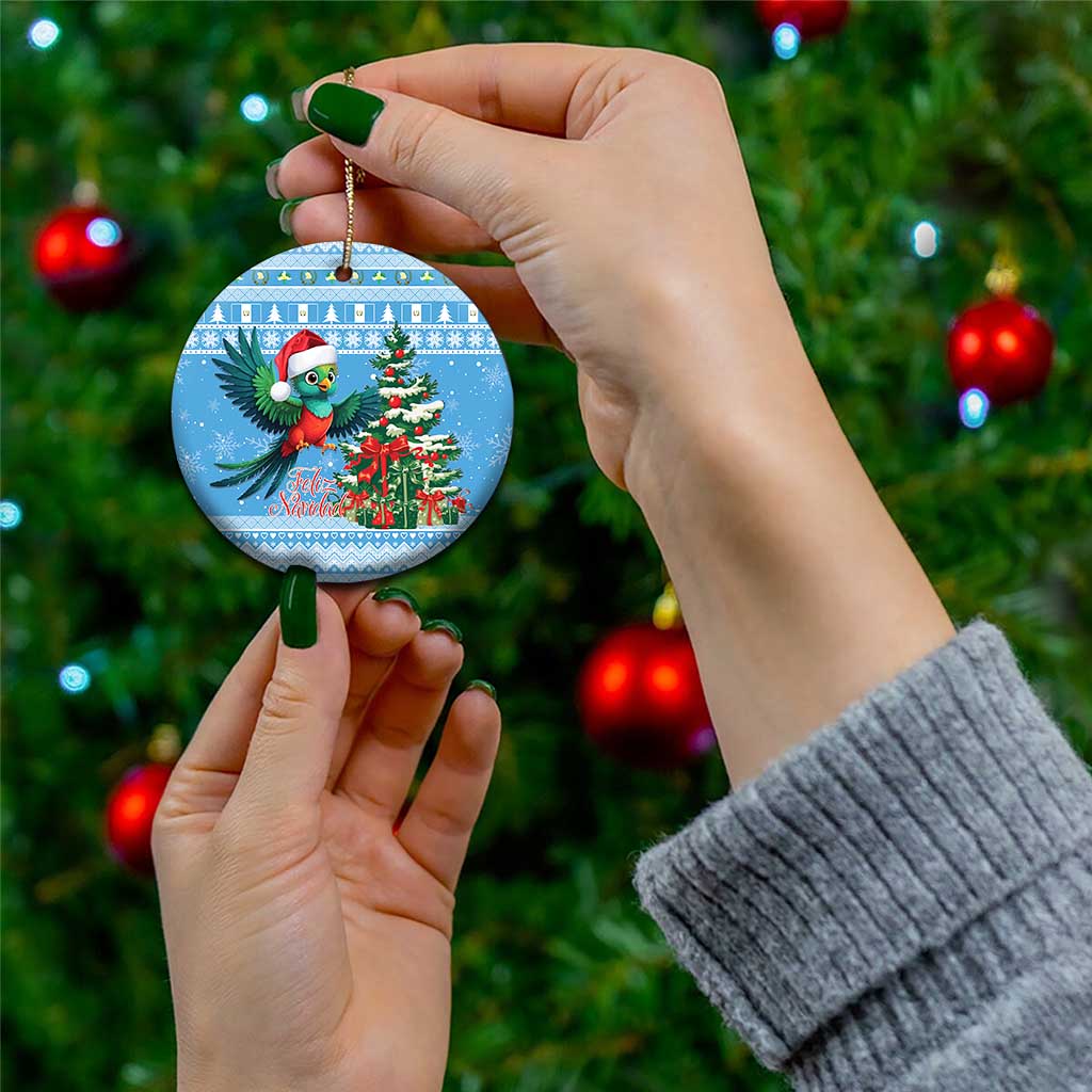 Guatemala Christmas Ceramic Ornament Quetzal Feliz Navidad LT15