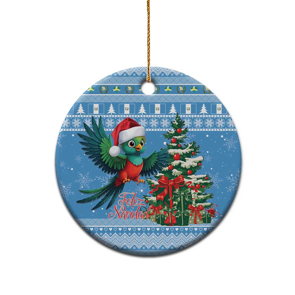 Guatemala Christmas Ceramic Ornament Quetzal Feliz Navidad LT15