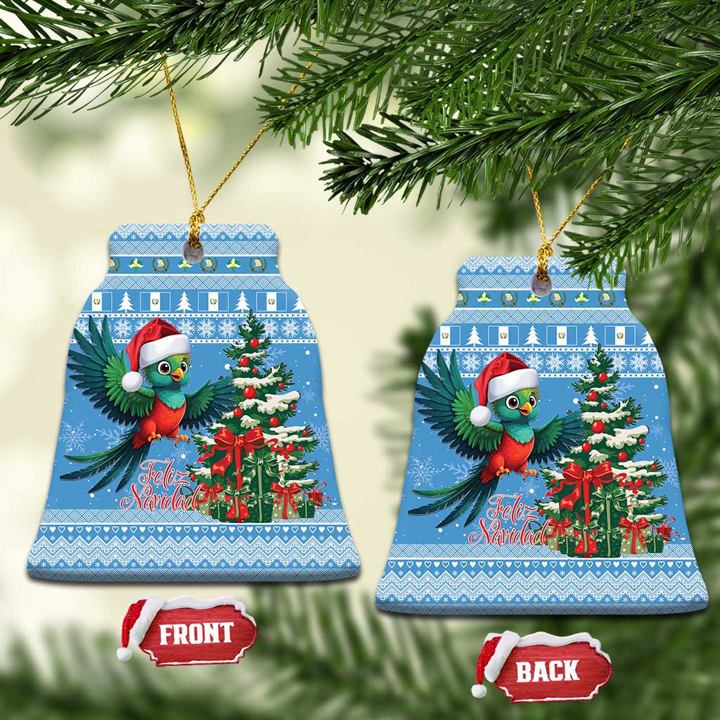 Guatemala Christmas Ceramic Ornament Quetzal Feliz Navidad LT15