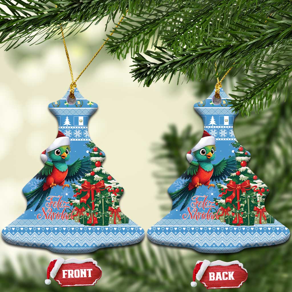 Guatemala Christmas Ceramic Ornament Quetzal Feliz Navidad LT15