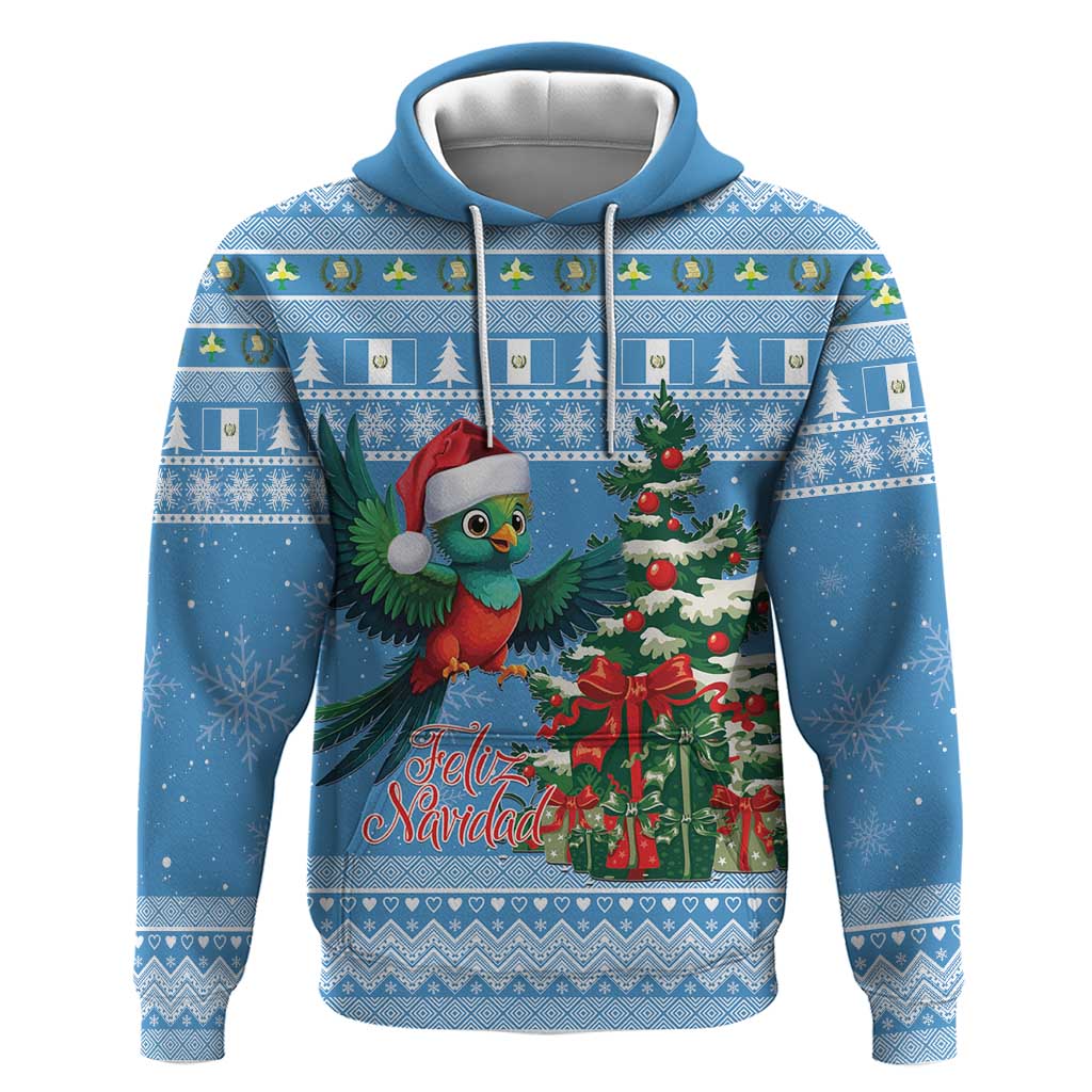Guatemala Christmas Hoodie Quetzal Feliz Navidad LT15