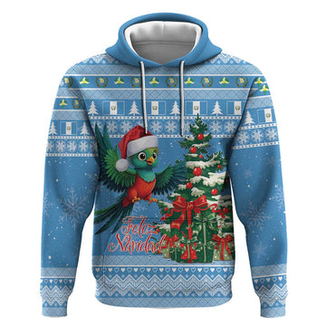 Guatemala Christmas Hoodie Quetzal Feliz Navidad LT15
